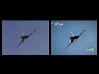 Кадр из "Лучшего стрелка" слева и из сюжета CCTV. Изображение из сравнительного видео <a href=http://www.wsj.com target=_blank>The Wall Street Journal</a>