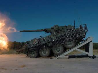 Stryker с установленным тяжелым вооружением. Фото с сайта op-for.com