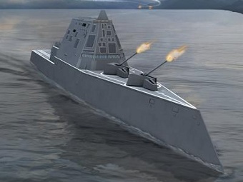 Эсминец класса "Зумвалт". Изображение с сайта defenseindustrydaily.com