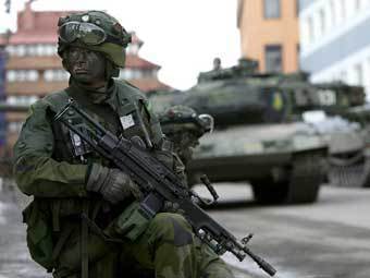 Шведский военнослужащий. Фото министерства обороны Швеции