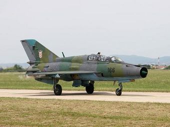 МиГ-21 ВВС Хорватии. Фото с сайта broncoaviation.nl