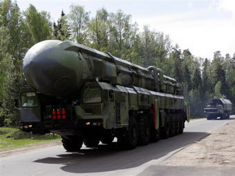 Российская межконтинентальная баллистическая ракета "Тополь". Фото (c)AFP, архив